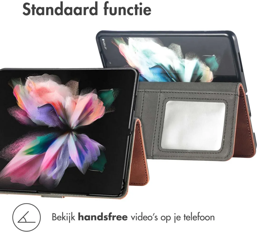 Imoshion Hoesje Samsung Galaxy Z Fold 4 - 3 Pasjes - Bruin