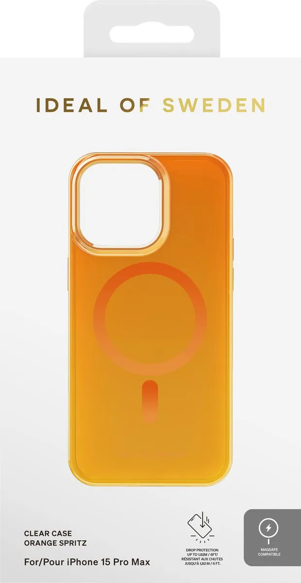 iDeal of Sweden Clear Case MagSafe iPhone 15 Pro Max - Oranje - IDCLCMS-I2367P-499 - afbeelding 4 van 6