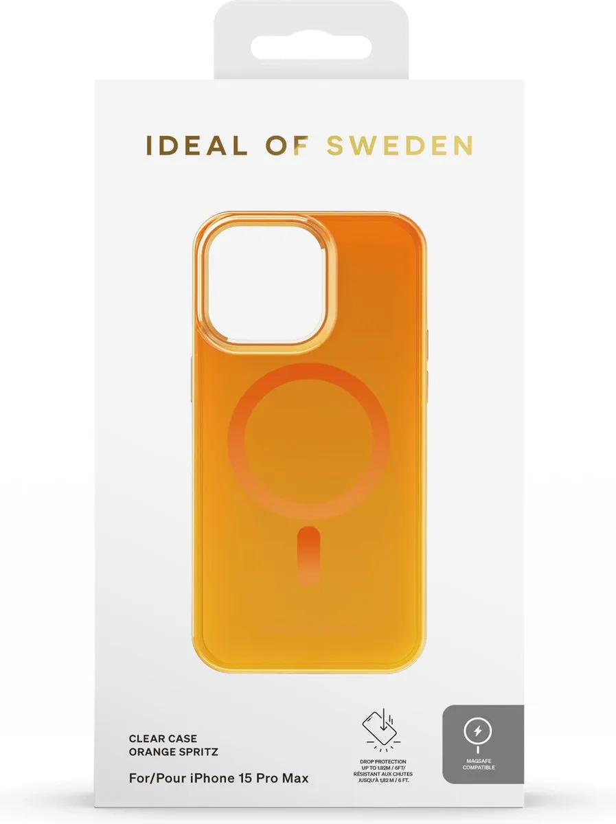 iDeal of Sweden Clear Case MagSafe iPhone 15 Pro Max - Oranje - IDCLCMS-I2367P-499 - afbeelding 2 van 6