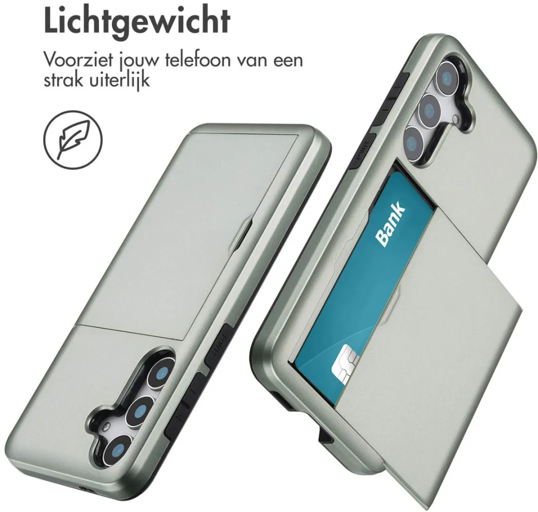 Imoshion Hoesje Samsung Galaxy S25 - Groen - 2 Pasjes