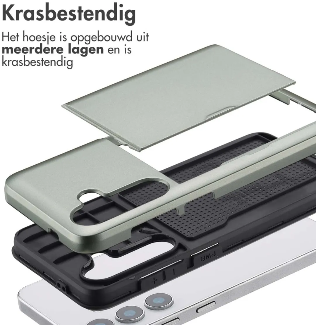 Imoshion Hoesje Samsung Galaxy S25 - Groen - 2 Pasjes