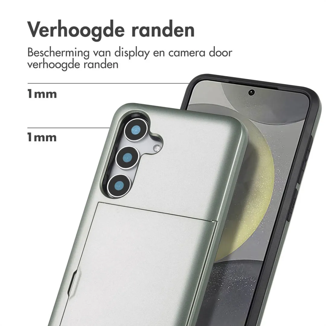 Imoshion Hoesje Samsung Galaxy S25 - Groen - 2 Pasjes
