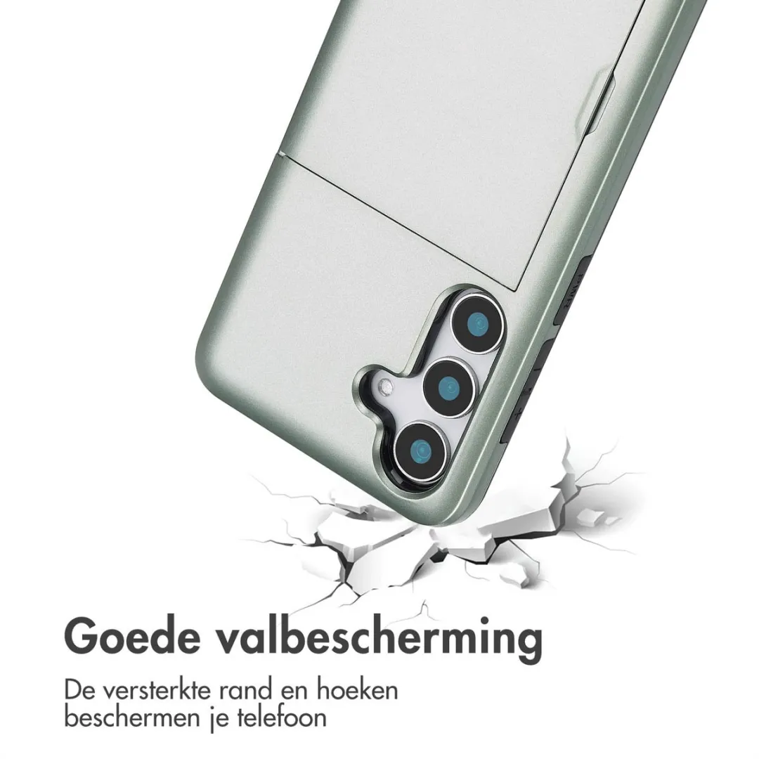 Imoshion Hoesje Samsung Galaxy S25 - Groen - 2 Pasjes