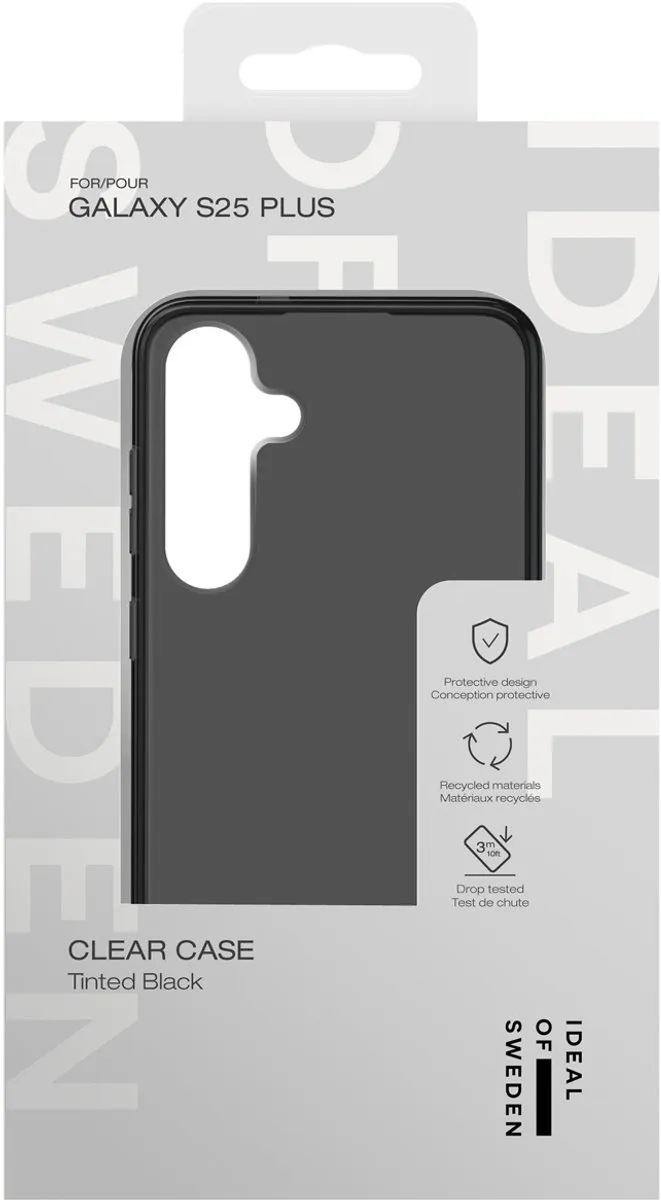 iDeal of Sweden Clear Case Samsung Galaxy S25 Plus - Zwart IDCLC-S25P-470