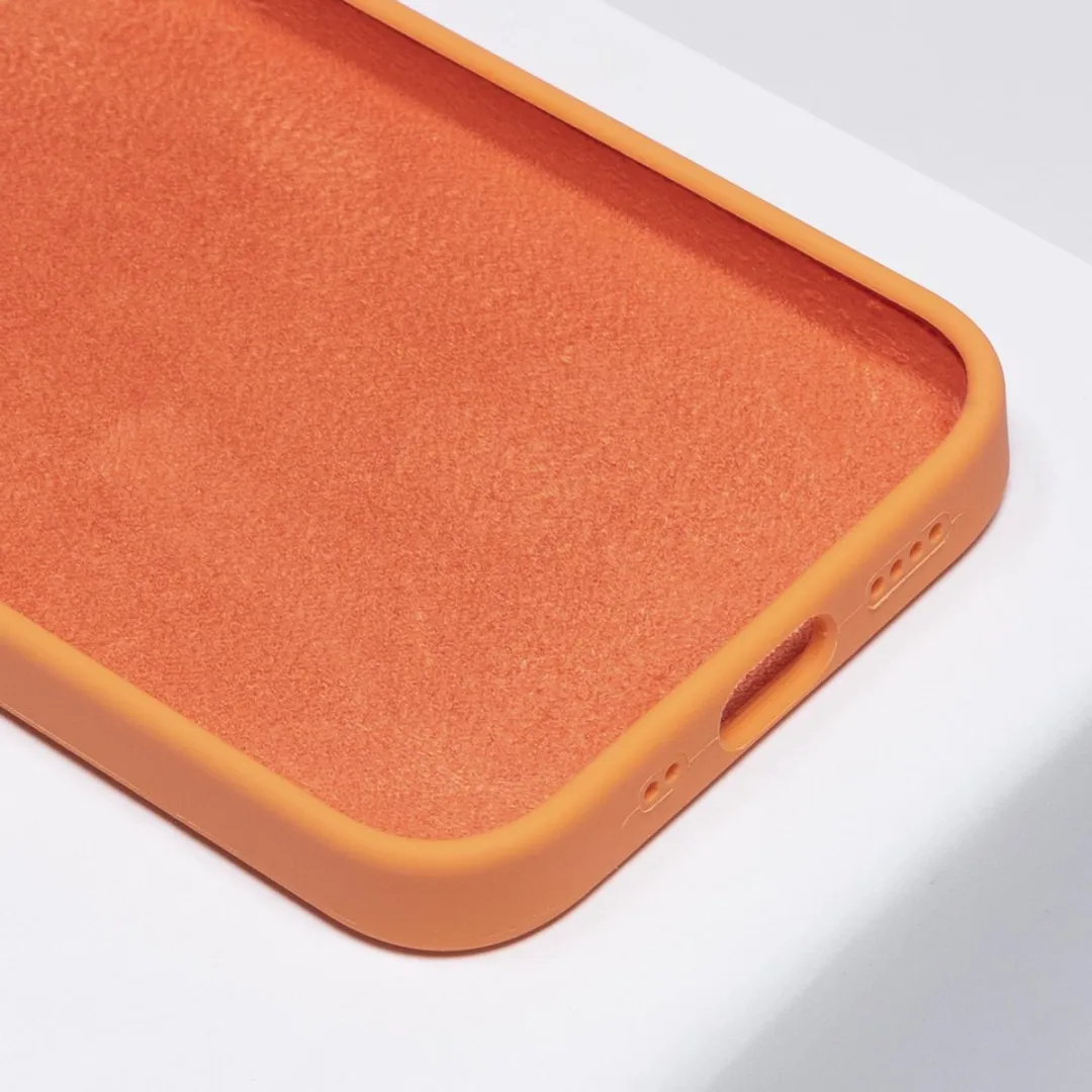 BMAX Siliconen Hoesje iPhone 12 Mini - Oranje - BMAX8827172