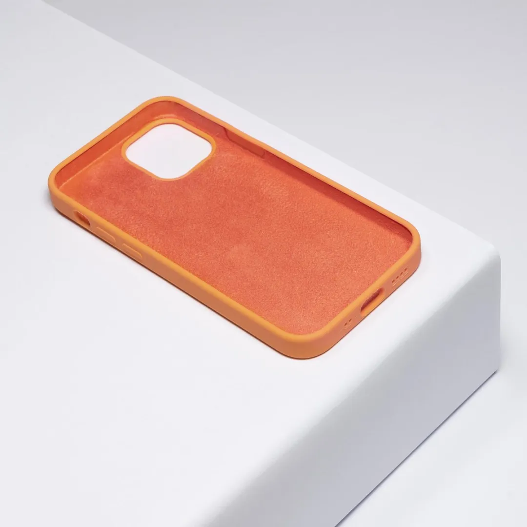 BMAX Siliconen Hoesje iPhone 12 Mini - Oranje - BMAX8827172