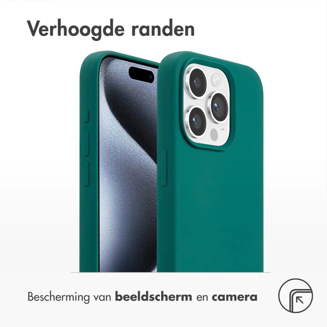 Accezz Hoesje iPhone 15 Pro MagSafe - Smaragdgroen