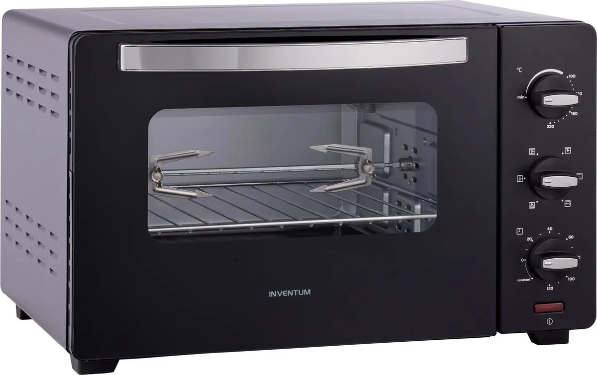 Inventum OV307B Vrijstaande Heteluchtoven 30L - 1600W - Zwart
