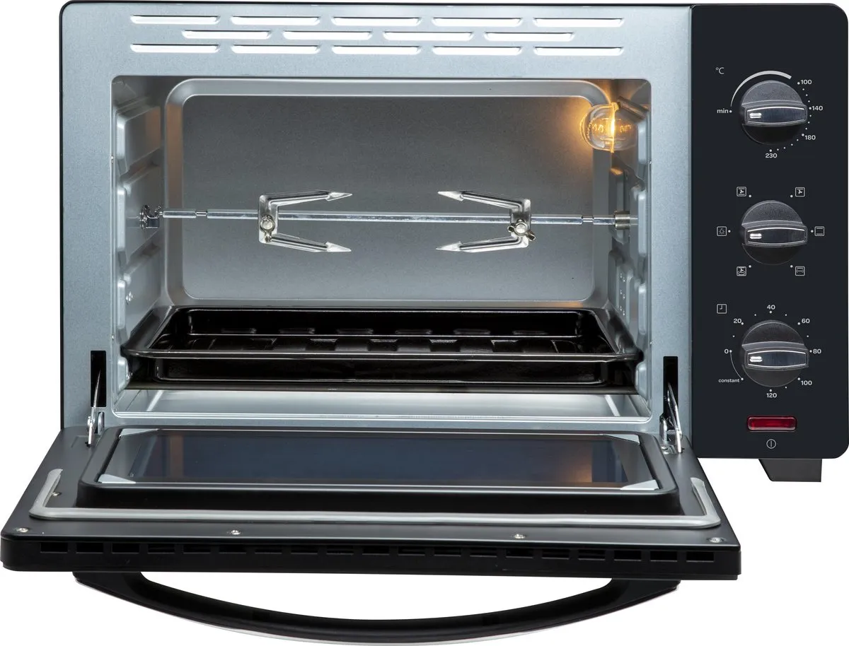 Inventum OV307B Vrijstaande Heteluchtoven 30L - 1600W - Zwart
