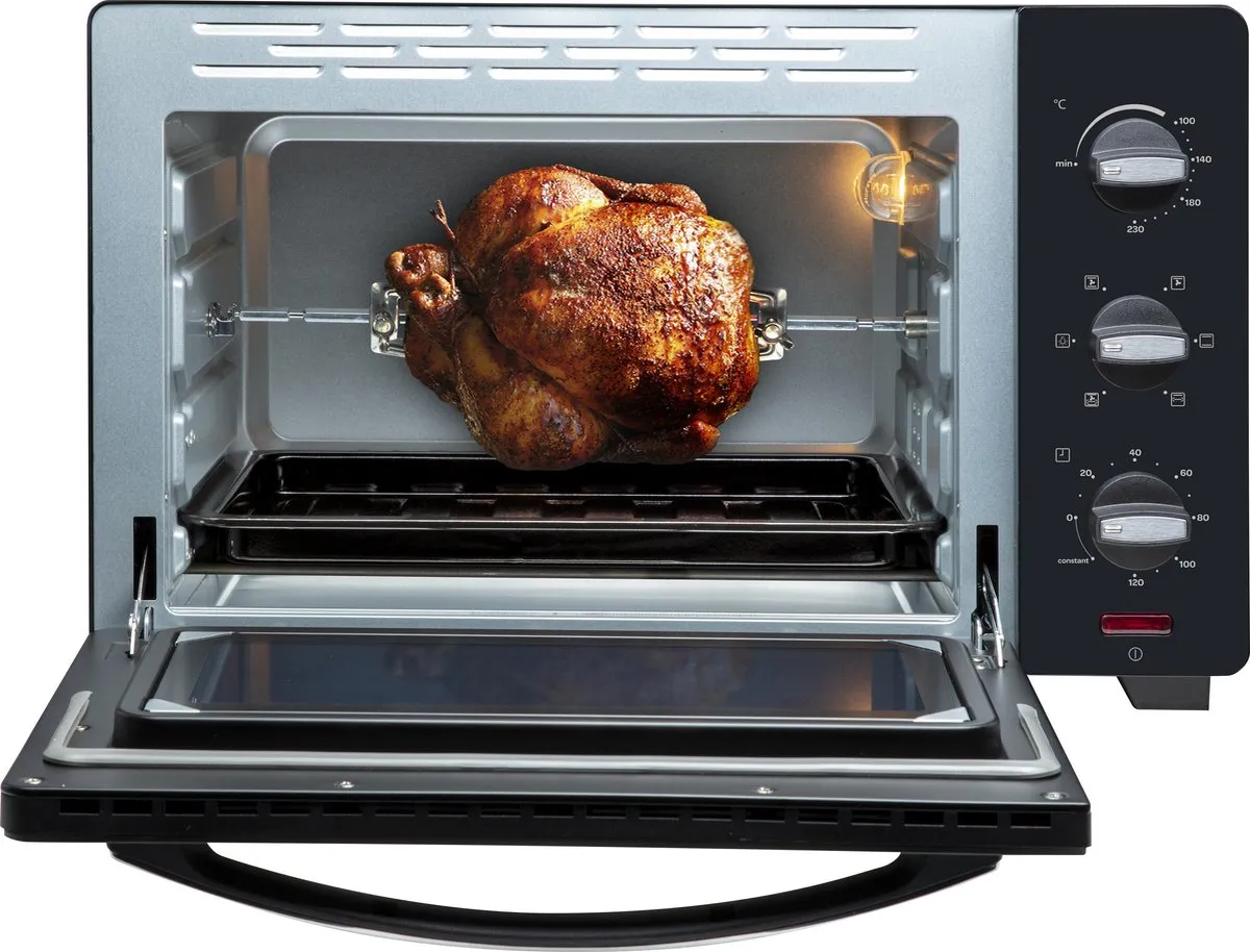 Inventum OV307B Vrijstaande Heteluchtoven 30L - 1600W - Zwart - afbeelding 6 van 6
