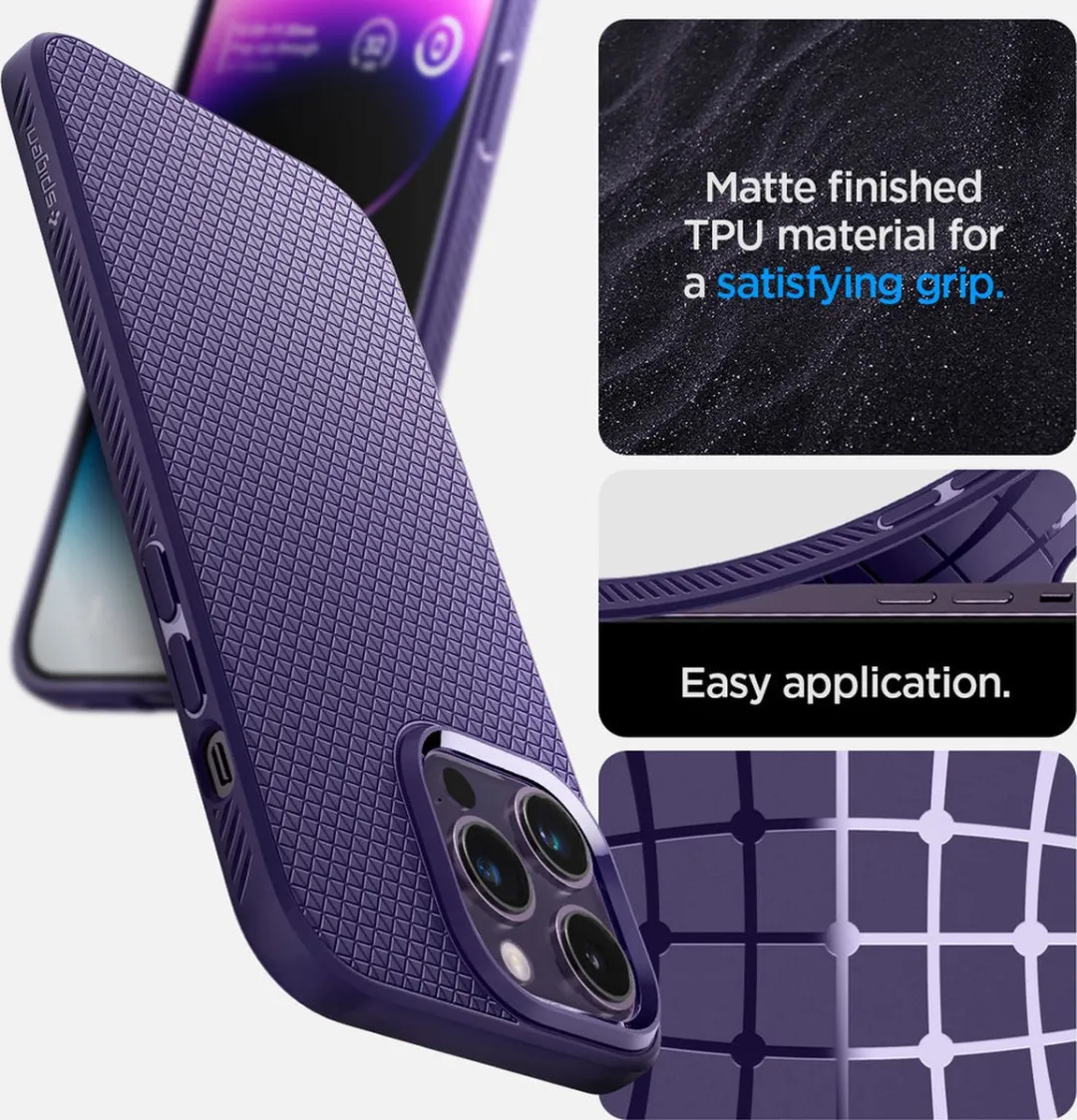 Spigen Liquid Air ACS05578 iPhone 14 Pro Hoesje - Deep Purple