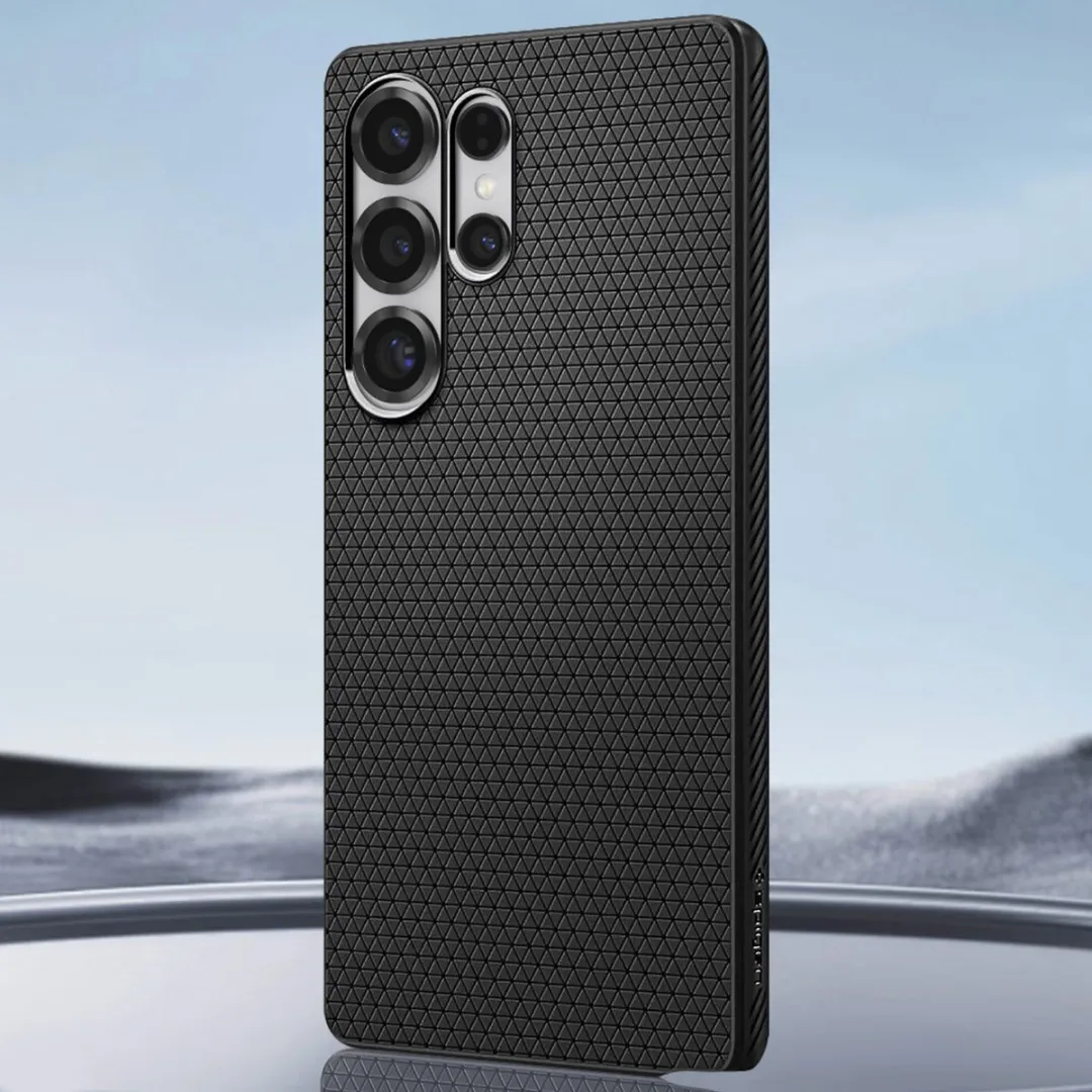 Spigen Liquid Air 13252 Hoesje - Samsung Galaxy S25 Ultra - Matte Zwart