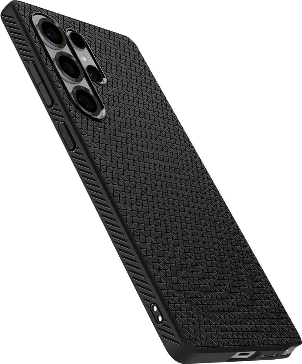 Spigen Liquid Air 13252 Hoesje - Samsung Galaxy S25 Ultra - Matte Zwart