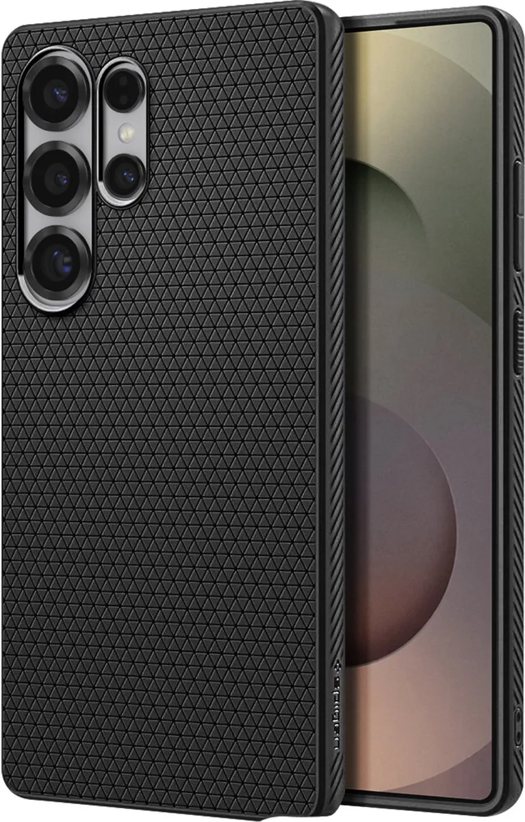 Spigen Liquid Air 13252 Hoesje - Samsung Galaxy S25 Ultra - Matte Zwart
