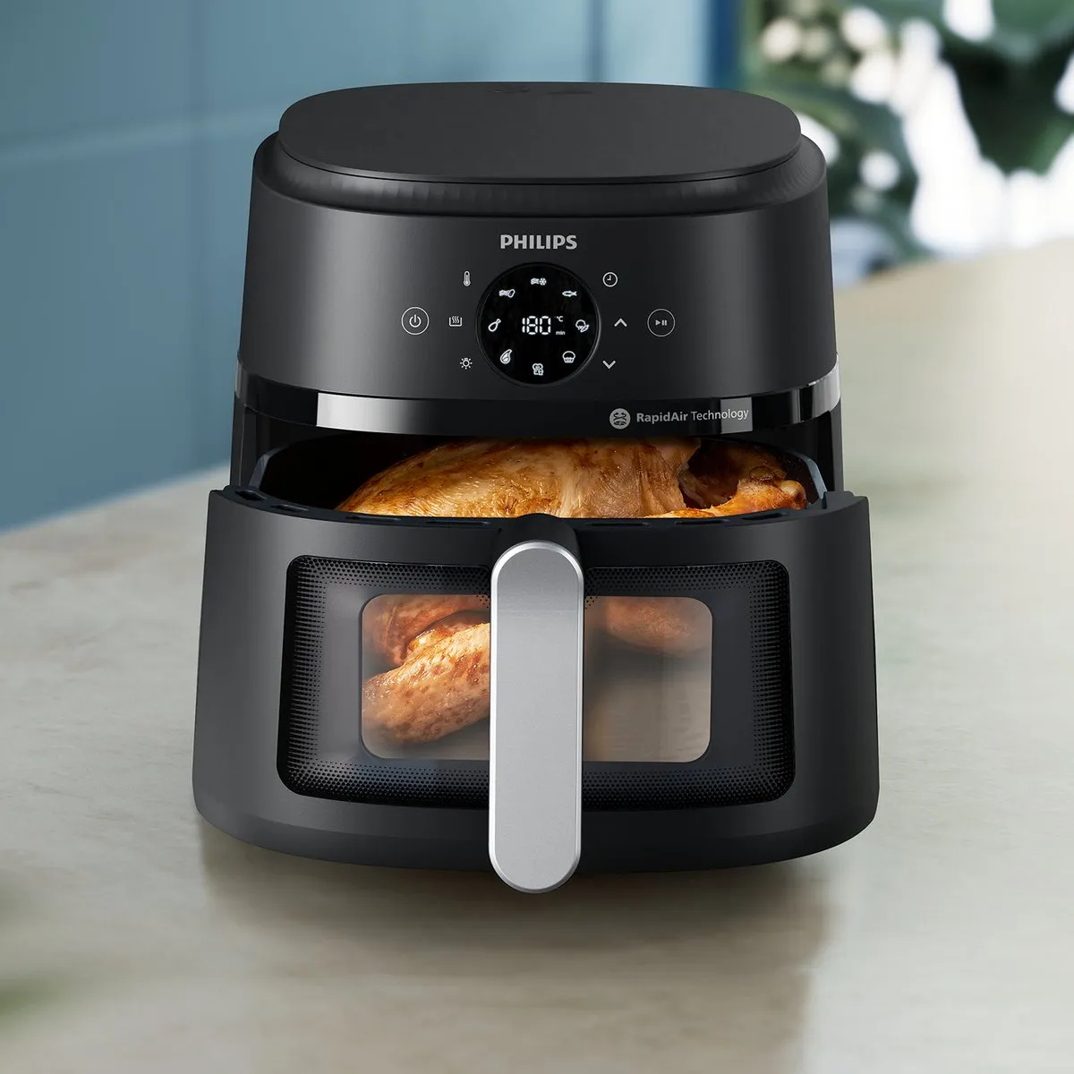 Philips Versuni 2000 Heteluchtfriteuse 6.2L 1700W - Zwart - afbeelding 6 van 6
