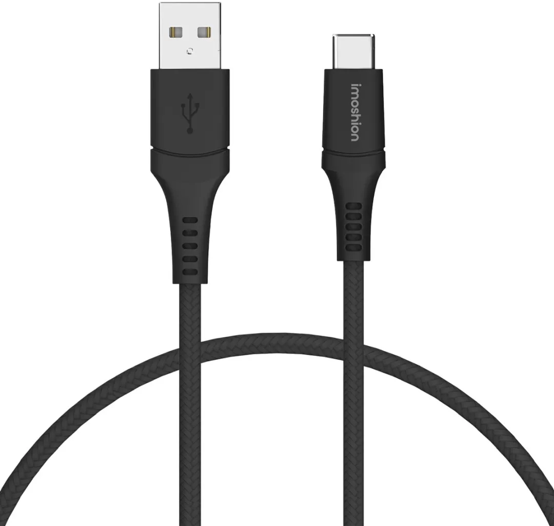 imoshion SH00052794 USB-C naar USB-A Kabel 2m - Zwart