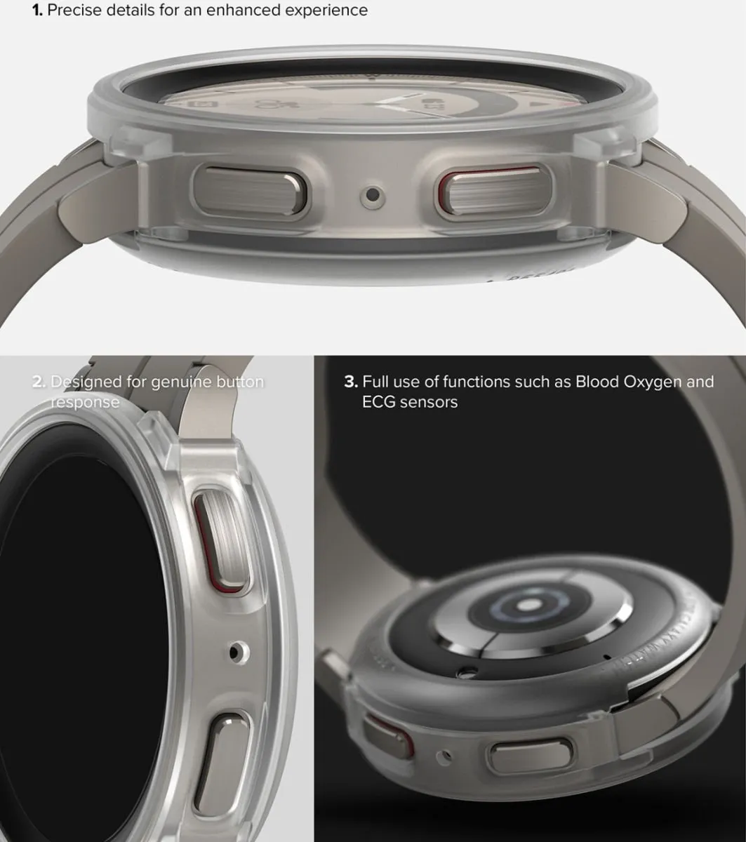 Ringke Air Sports Hoesje Samsung Galaxy Watch 5 Pro 45mm - Transparant - afbeelding 6 van 6