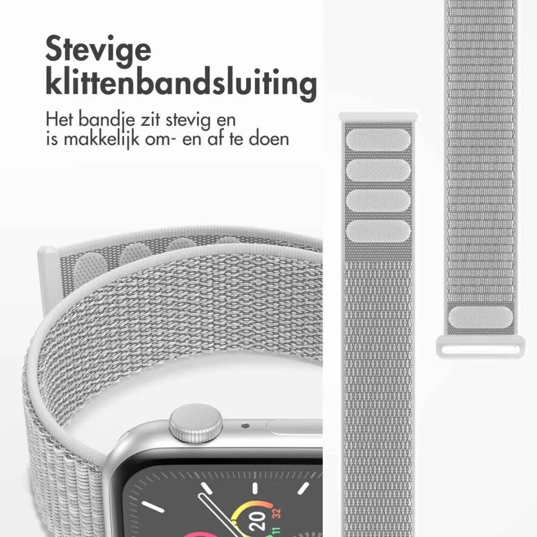 Imoshion Nylon Bandje Apple Watch 44/45/46/49mm - Grijs