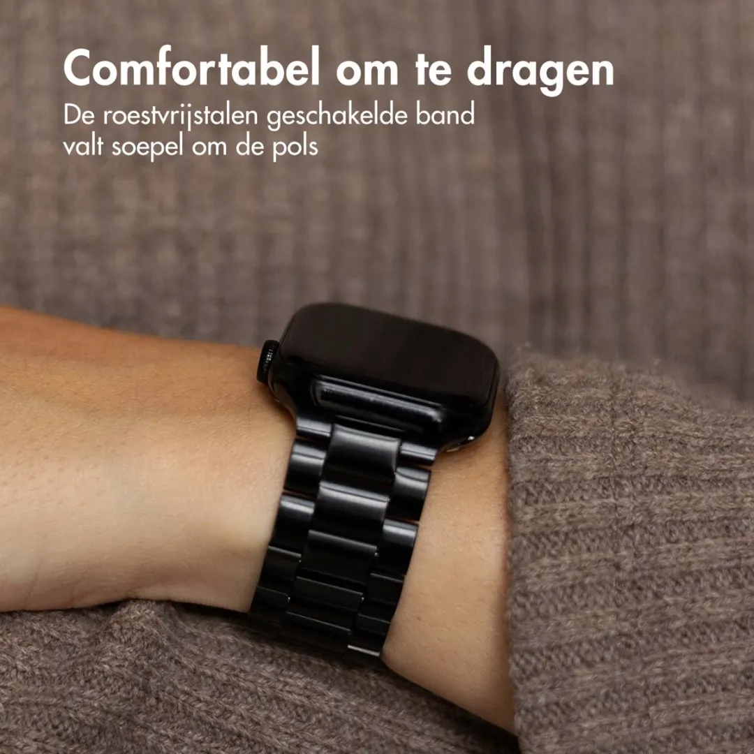 Imoshion Stalen Bandje Apple Watch 42mm - 38/40/41mm - Zwart