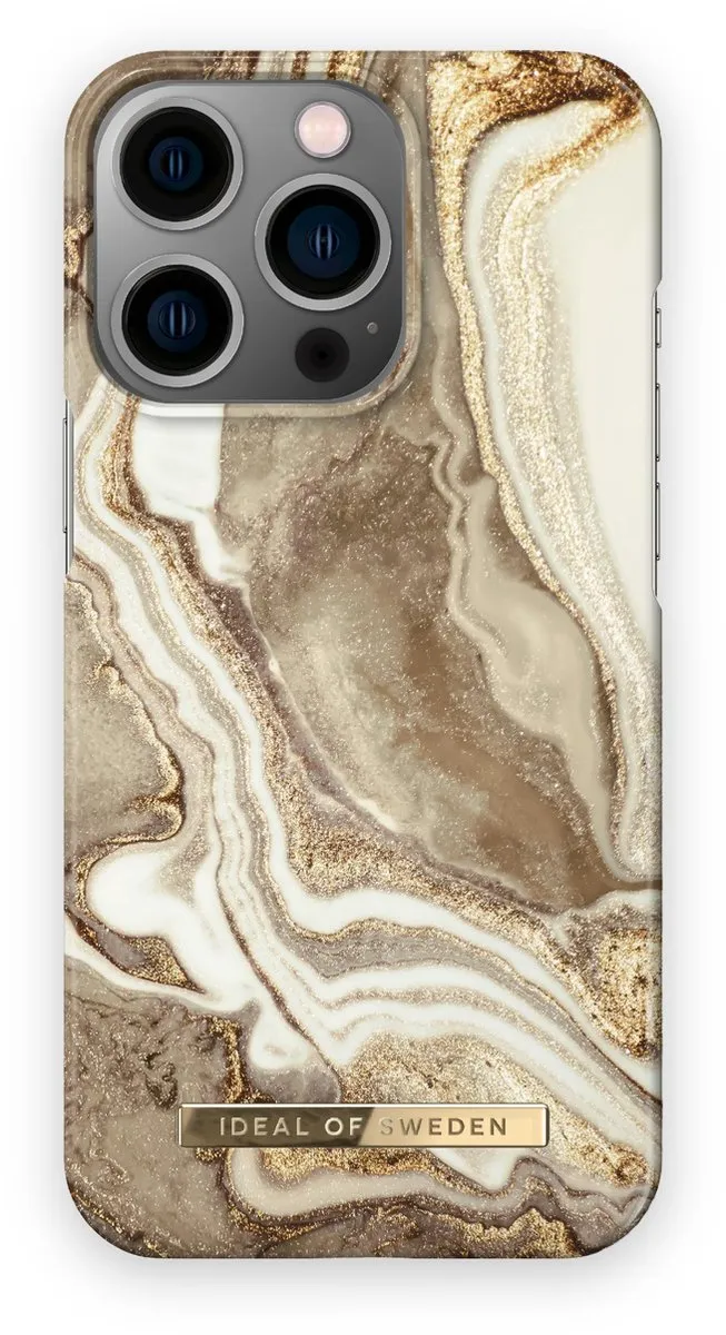 iDeal of Sweden iPhone 13 Pro Hardcase Golden Sand Marble - MagSafe - afbeelding 6 van 6