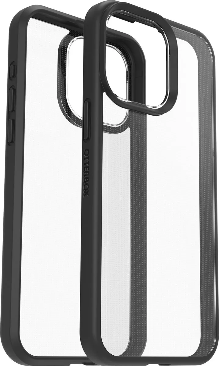 OtterBox React 77-92783 iPhone 15 Pro Max Hoesje - Zwart & Transparant