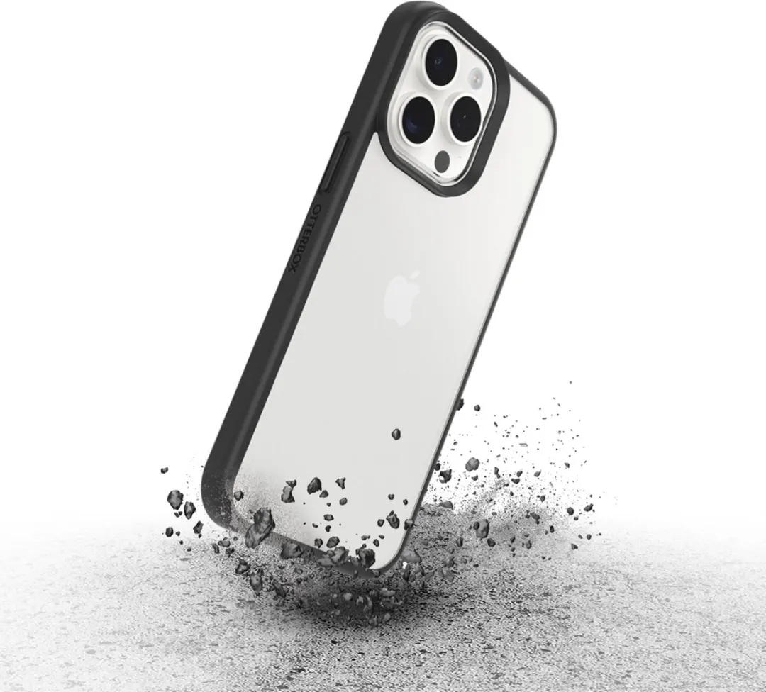 OtterBox React 77-92783 iPhone 15 Pro Max Hoesje - Zwart & Transparant