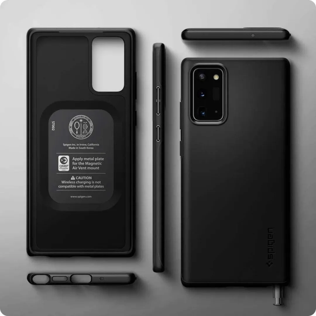 Spigen Thin Fit Hoesje ACS01414 - Samsung Galaxy Note20 - Zwart