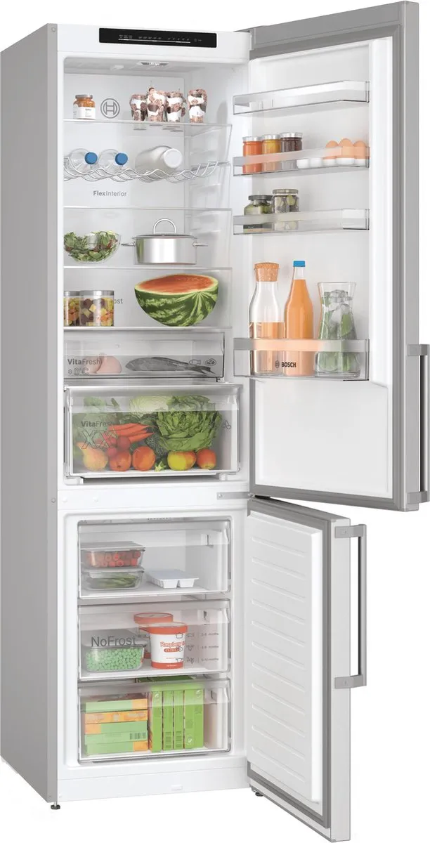 Bosch KGN39VLCT Serie 4 Koelvriescombinatie - 363L - RVS - No Frost