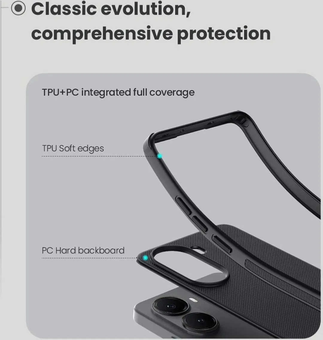Nillkin Super Frosted Shield Hoesje Xiaomi Poco X7 Pro - Zwart