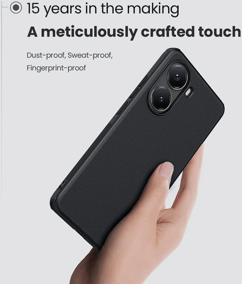 Nillkin Super Frosted Shield Hoesje Xiaomi Poco X7 Pro - Zwart