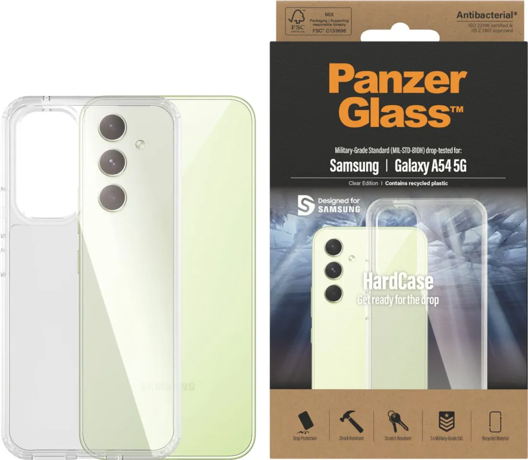 PanzerGlass HardCase 5711724004452 Hoesje - Samsung Galaxy A54 5G - Antibacterieel