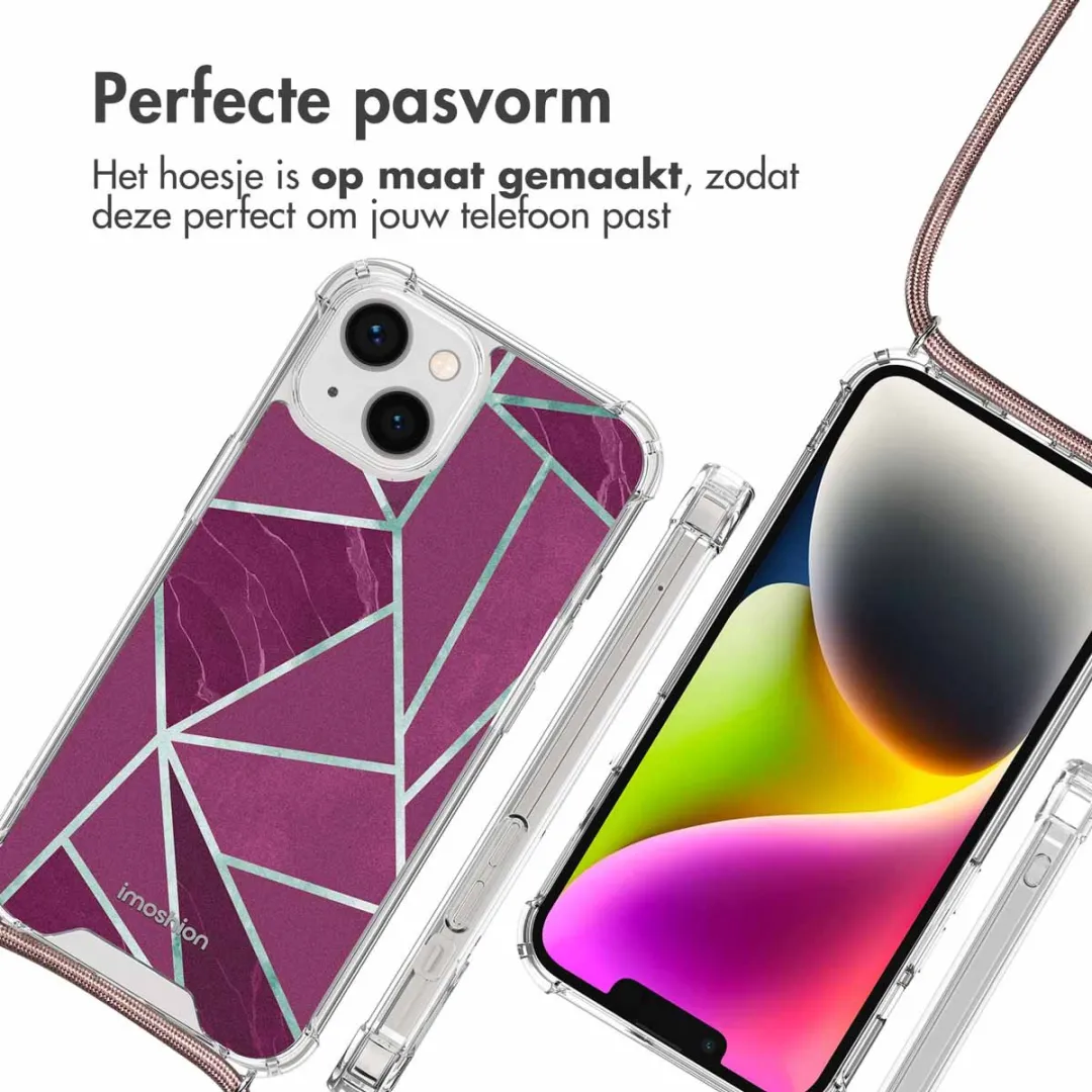 Imoshion Hoesje iPhone 14 Bordeaux Graphic