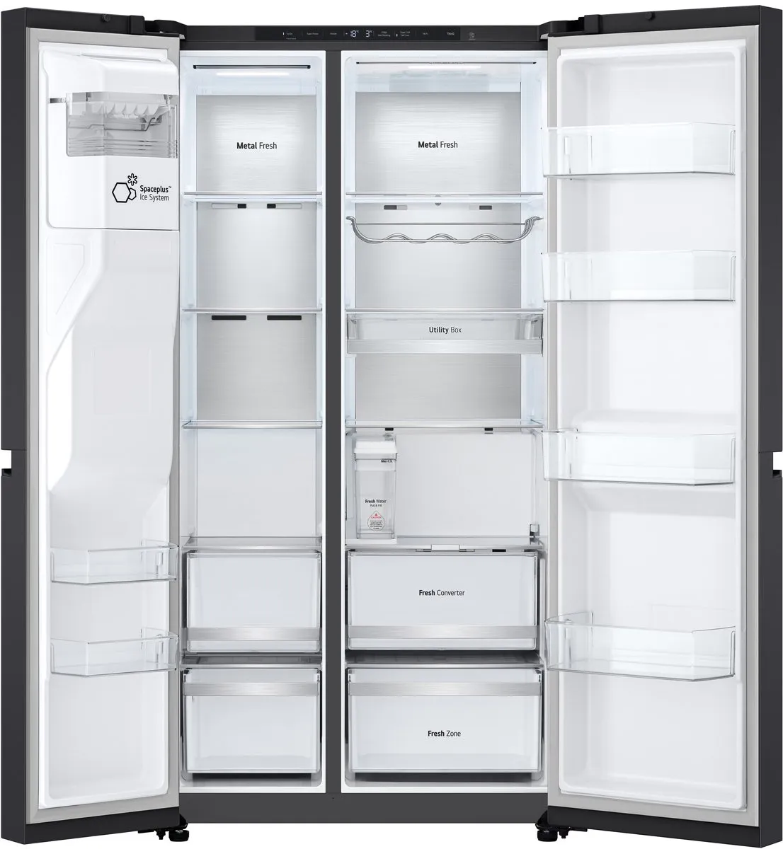 LG GSLE91EVAB Amerikaanse Koelkast 623L - Zwart - afbeelding 6 van 6