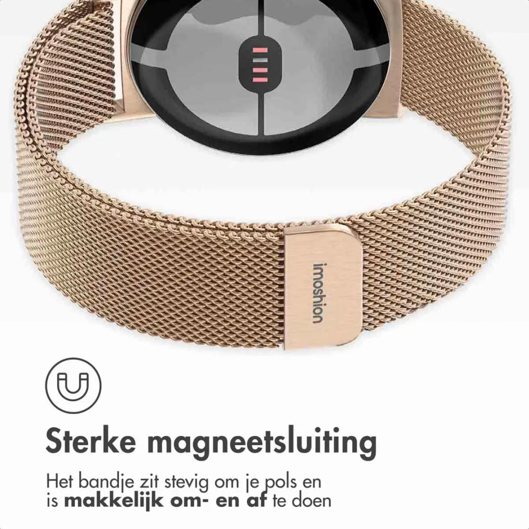 Imoshion Milanees Magnetisch Bandje - Google Pixel Watch 3/4 45mm - Rosé Goud