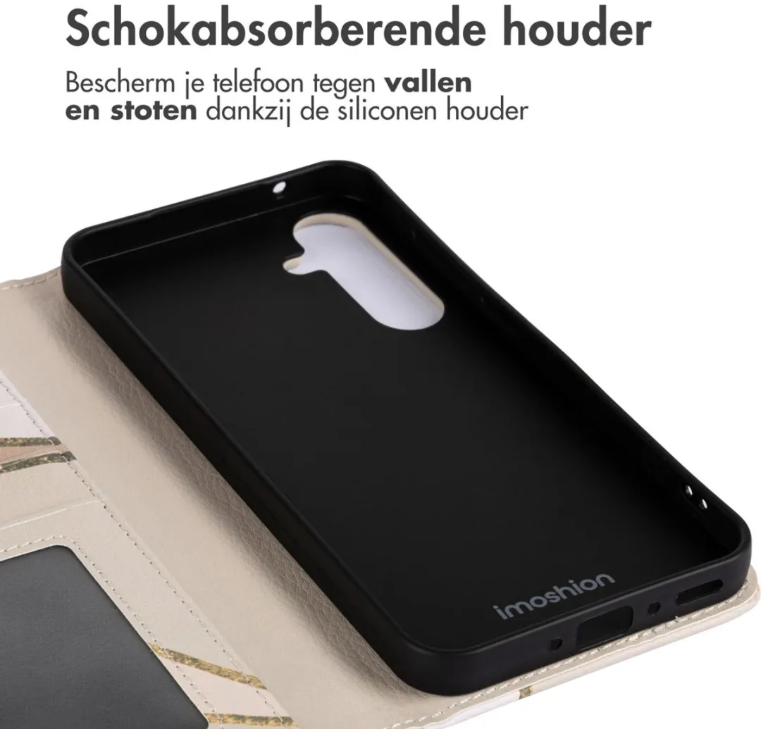 Imoshion Samsung Galaxy A35 Hoesje - Beige Graphic - 3 Pasjes