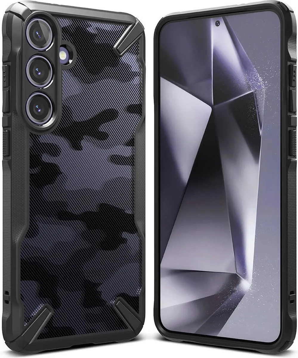 Ringke Fusion X Hoesje Samsung Galaxy S24 - Camo Zwart