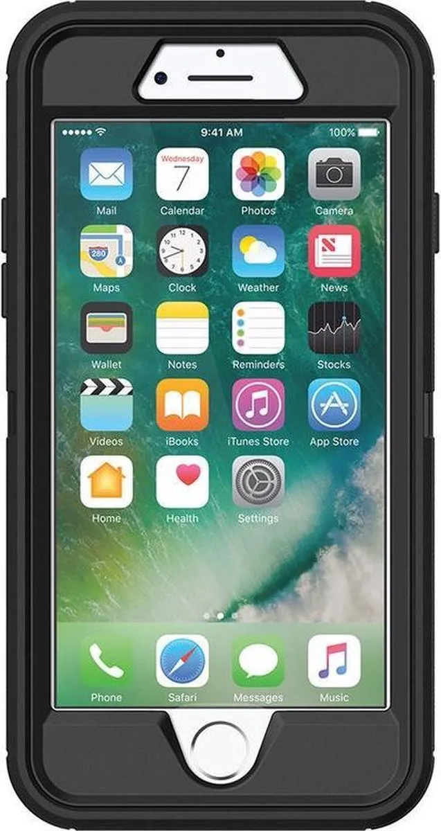 OtterBox Defender Case 77-54088 - iPhone 7/8/SE - Zwart