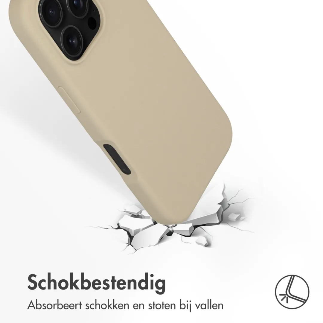 Accezz Hoesje iPhone 16 Pro MagSafe - Beige