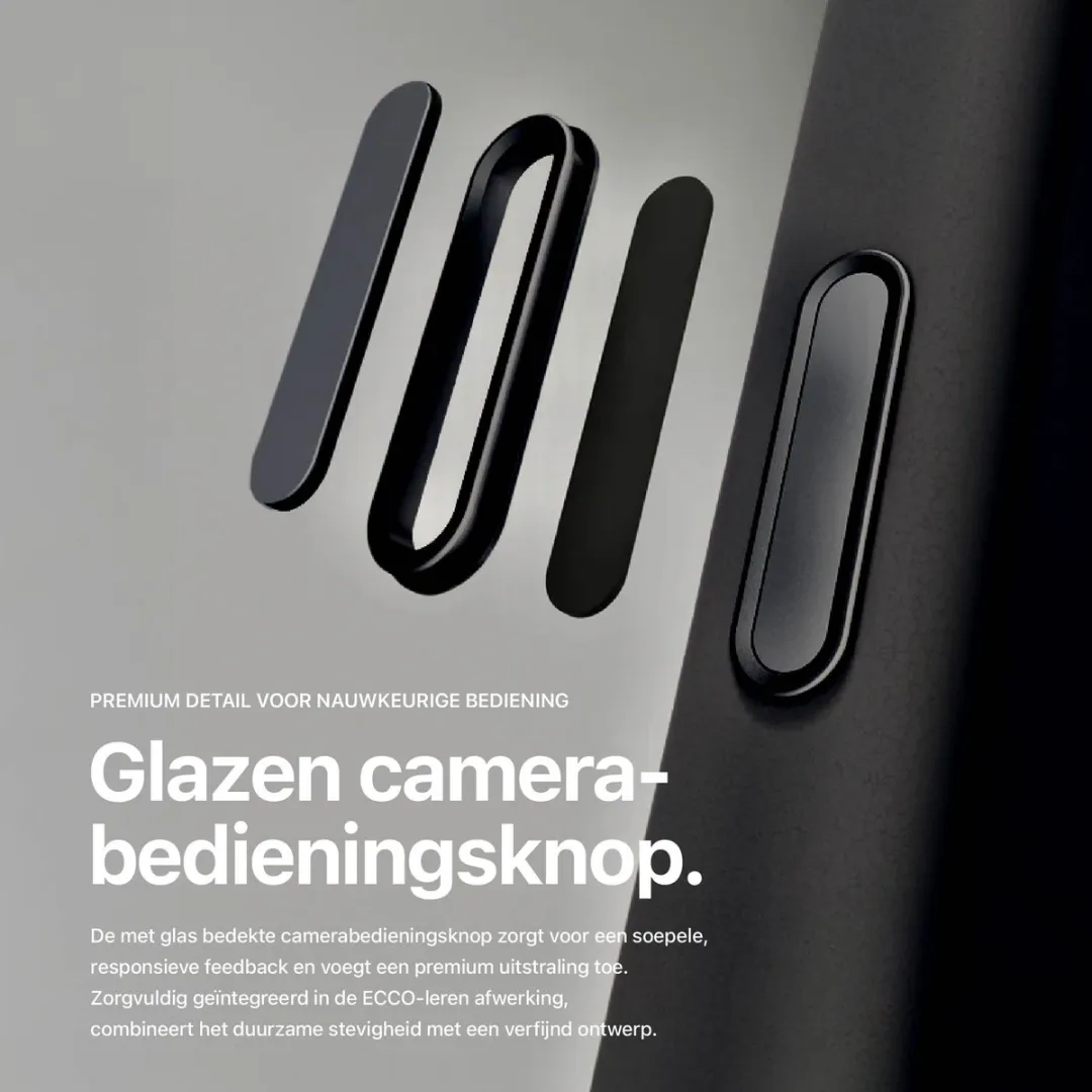 Decoded DEC2371 Hoesje iPhone 17 Pro Max - Premium ECCO Leer - Zwart - afbeelding 6 van 6
