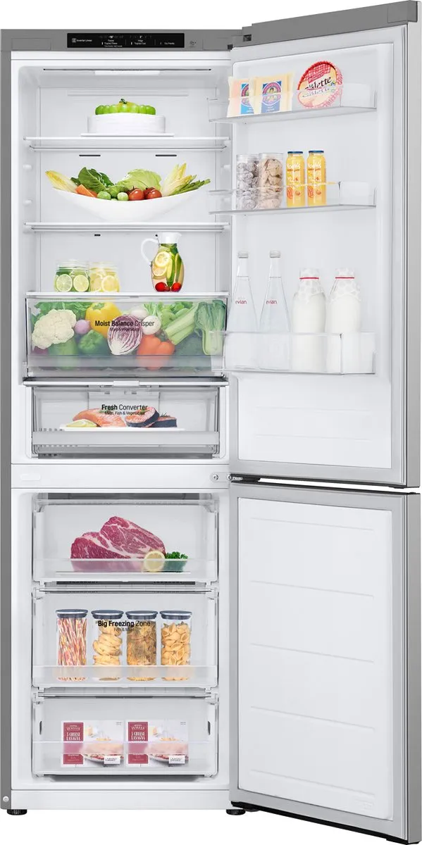 LG GBV3100CPY.APYQEUR Koelvriescombinatie - 344L - Zilver