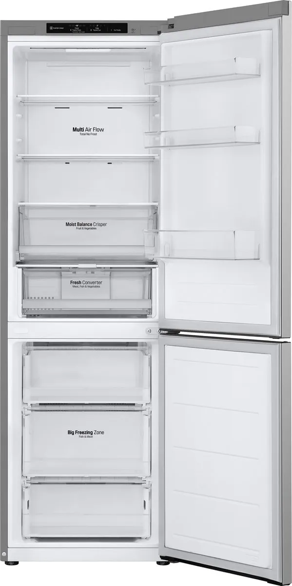 LG GBV3100CPY.APYQEUR Koelvriescombinatie - 344L - Zilver