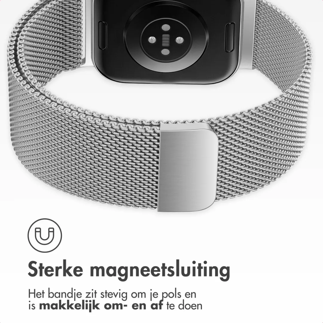 Imoshion Milanees Magnetisch Bandje - Xiaomi Smartwatch - Zilver