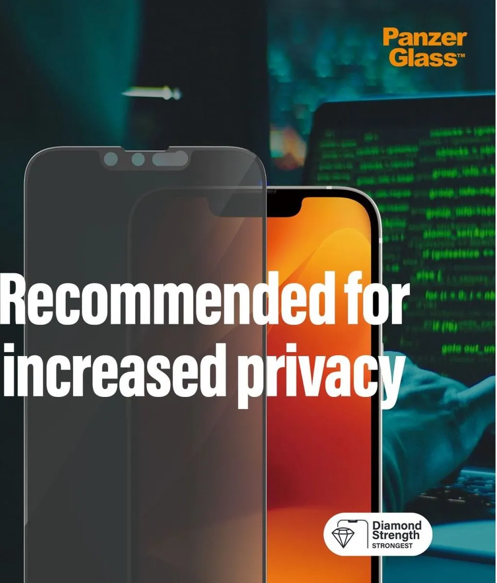 PanzerGlass Classic Fit iPhone 14 Plus Screenprotector Privacy - 1 Stuk