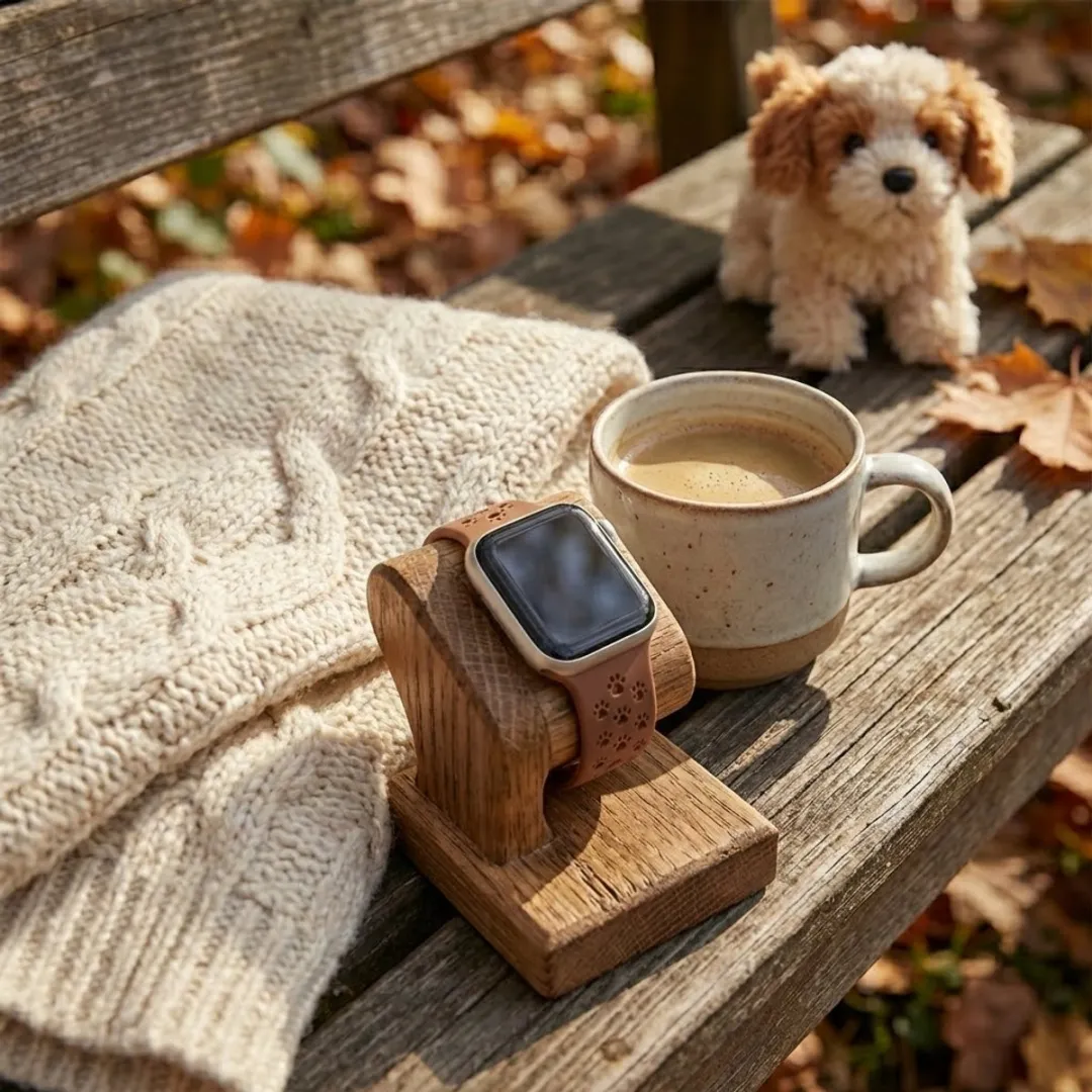 NUVEX Siliconen Horlogebandje Apple Watch - Bruin - One Size