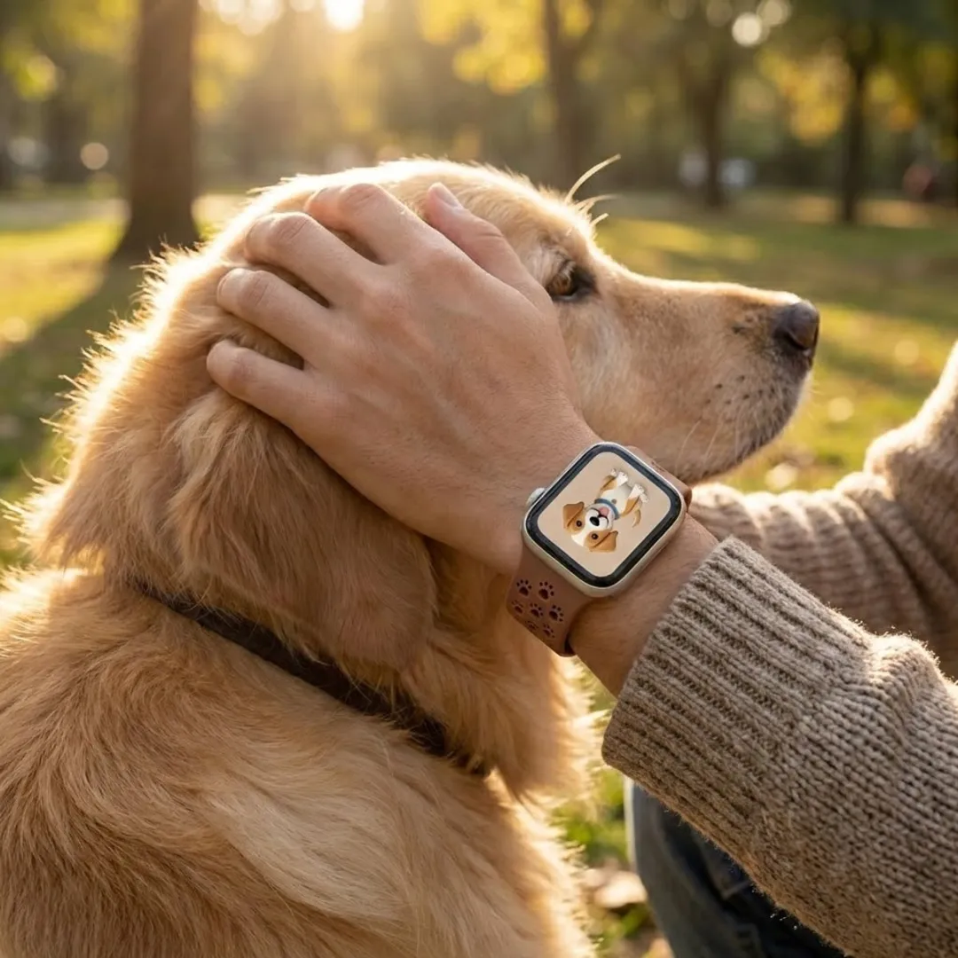 NUVEX Siliconen Horlogebandje Apple Watch - Bruin - One Size