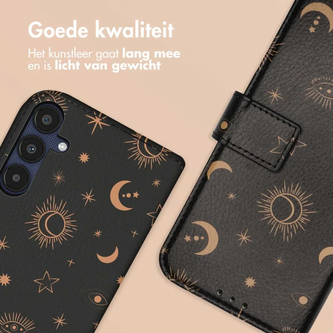 Imoshion Galaxy A55 Hoesje Sky Black - 3 Pasjes