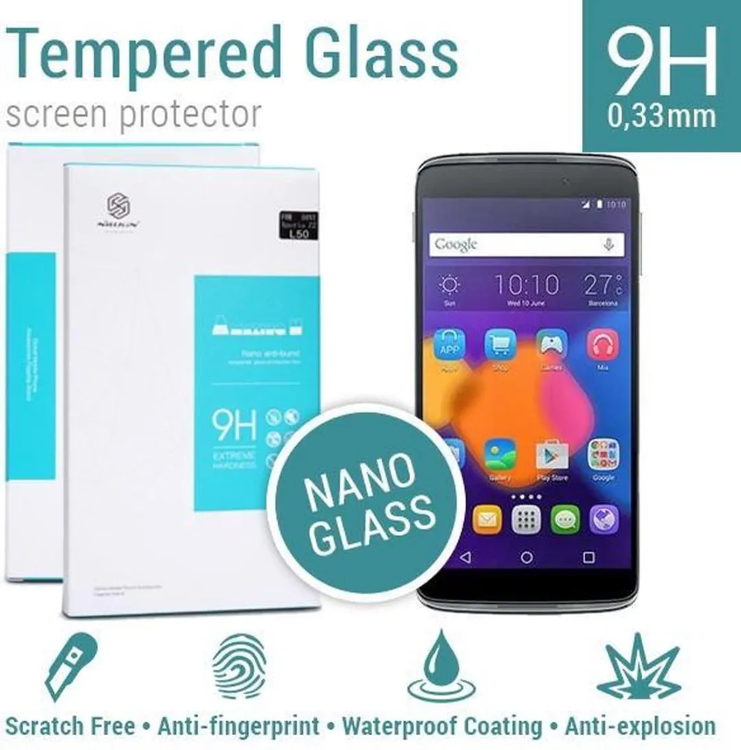 Nillkin Tempered Glass Screenprotector Alcatel One Touch Idol 3 5.5 - afbeelding 2 van 5