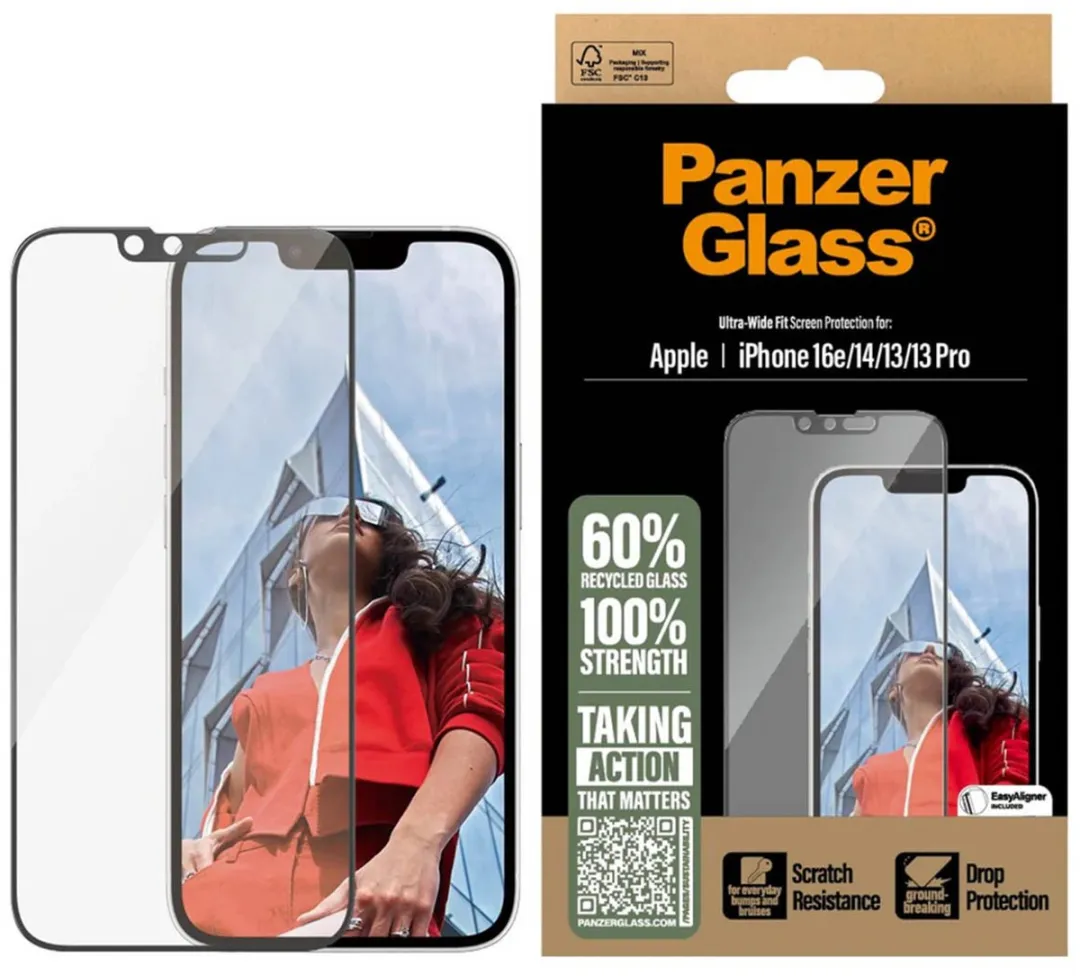PanzerGlass Ultra-Wide Fit iPhone 13 Schermbeschermer - Case Friendly