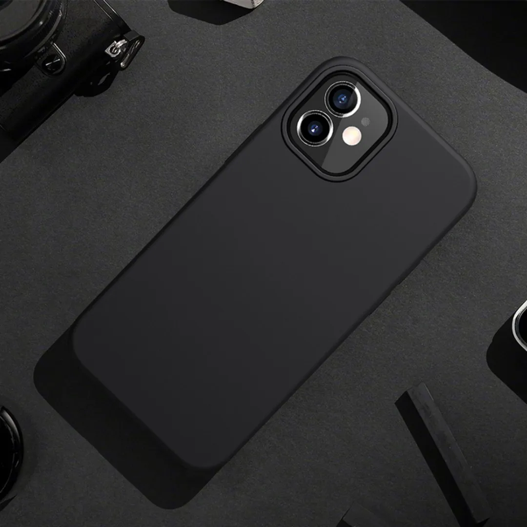 Nillkin Flex Silicone Back Case iPhone 12 Mini - Zwart - afbeelding 4 van 4