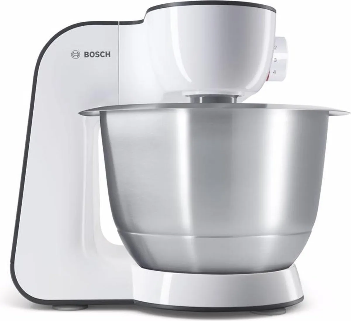 Bosch MUM50123 Keukenmachine - 800W - 4 Messen - Wit/Zwart